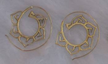 Golden Brass hoops 1