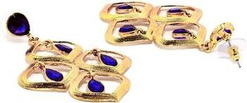 Blue stone ruby   danglers drops 3