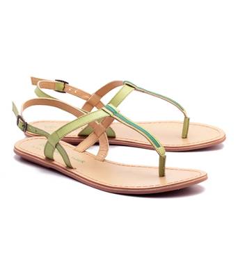 Lime green genuine leather casual footwear 1