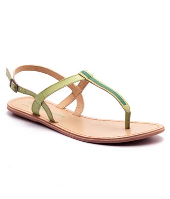 Lime green genuine leather casual footwear 2