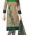 Beige cotton printed unstitched salwar with dupatta