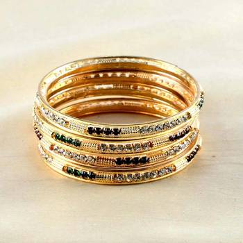 Designer Gold Platted Bangles  2