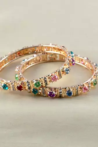 Designer Gold Platted Rajasthani Bangles