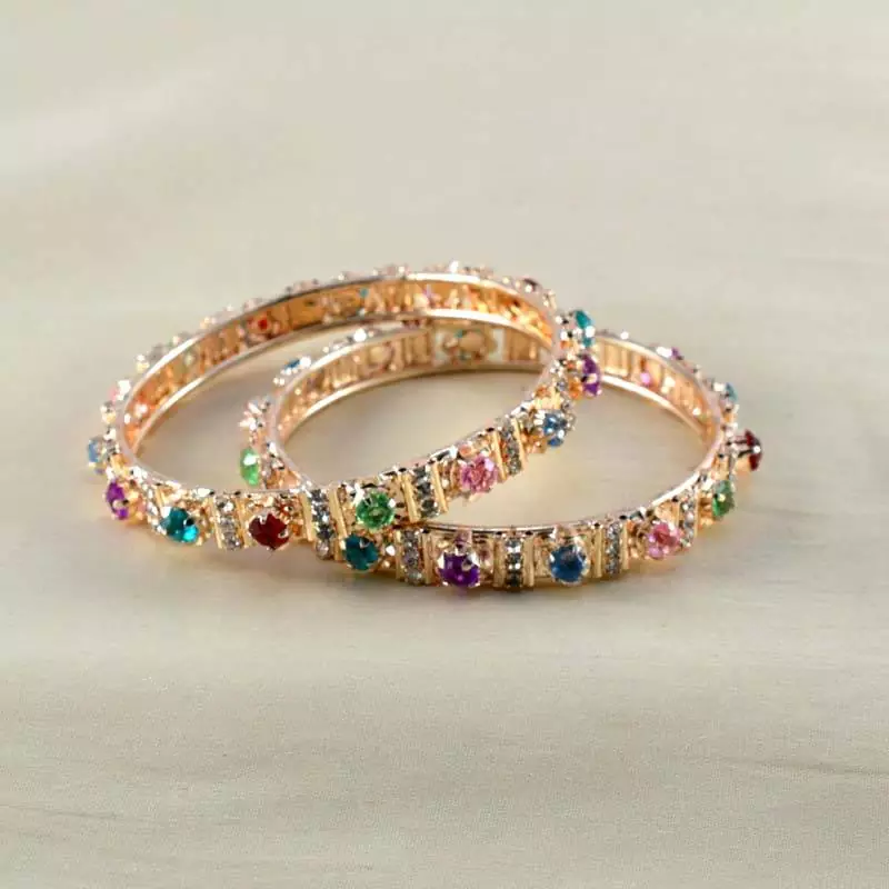 Designer Gold Platted Rajasthani Bangles