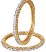 Love Collection Royal Single Line Studded Diamond Bangles For Women