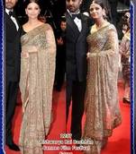 1237 Aishwarya Rai Cannes Saree