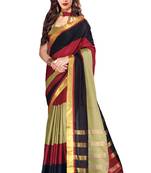 multicolor printed art silk  saree With Blouse