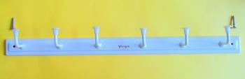 Door and Wall Hook Hanger Nice Looks Nice Mood and  White Elegant six hook Cloth Hanger with Screws  3