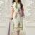 white embroidered cotton unstitched salwar with dupatta