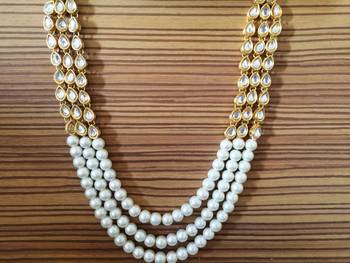 Kundan And Pearl Raani Haar Necklace 1
