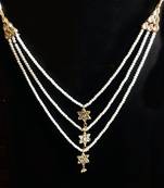 Kundan And Pearl Elegant Teen Lada Rani Haar Necklace