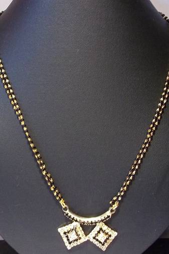 Black Stone Pendant Mangalsutra Necklace