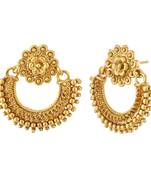 Unique Fancy Design Gold Plated Earring for Wedding