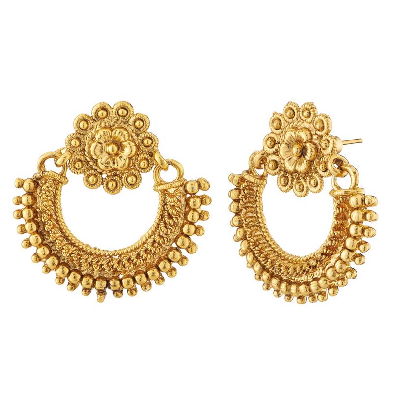 Unique Fancy Design Gold Plated Earring for Wedding Ratnaraj
