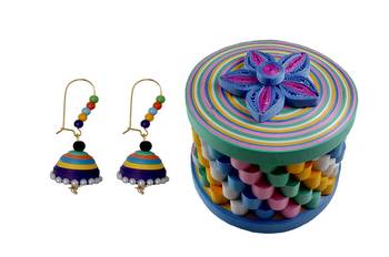 Multicolor Paper danglers-drops 1