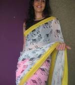 Cow print Sari