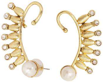 designer 18k gold plated ear cuff pair earring for women 1