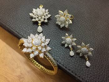 Gold diamond jewellery combo 1