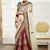 Shaded Red Embroidered Net And Satin Unstitched Navratri Lehenga Chaniya Choli