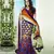 Beige Embroidered Net Unstitched Navratri Lehenga Chaniya Choli