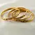 Cmdesigner Gold Platted Bangles