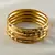 Cmdesigner Gold Platted Bangles