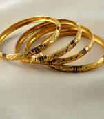 Cmdesigner Gold Platted Bangles