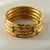 Cmdesigner Gold Platted Bangles