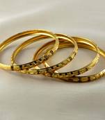 Cmdesigner Gold Platted Bangles