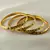 Cmdesigner Gold Platted Bangles