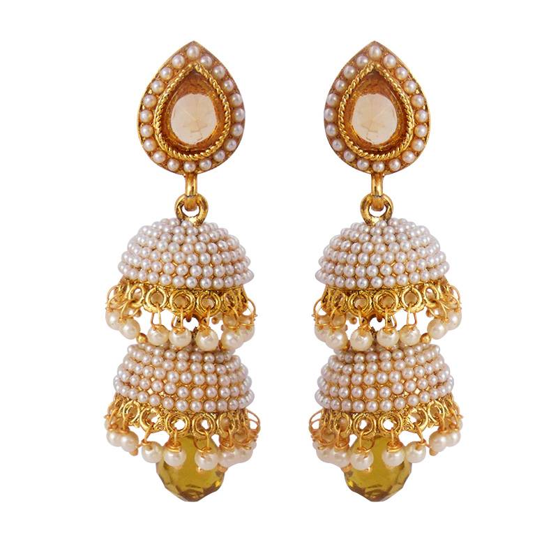 Pure Silver Adira Double Jhumki