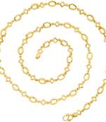 Delicate Geometric Gold Plated Chain For Women