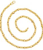 Pipe Traditional Gold Plated Chain For Women