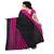 Pink printed art silk saree With Blouse