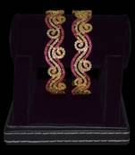 ruby wedding party wear bangles real look