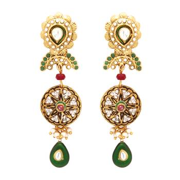 Copper antique gold danglers-drops 1