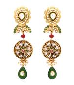 Copper antique gold danglers-drops