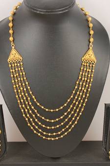 Gorgeous Multilayer Designer Golden Necklace Set 