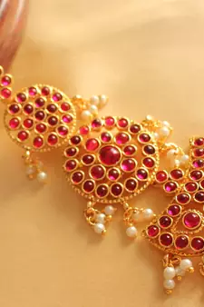 ROYAL ANTIQUE DESIGNER KEMP BRIDAL MAANG TIKKA-DJ02851