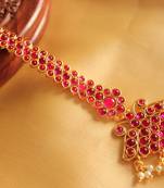 Royal Antique Designer Kemp Bridal Maang Tikka