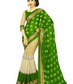 Karishma Kapoor Green Georgette Saree With Blouse