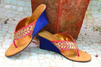 Pink silk plain women footwear 1