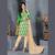 Green Embroidered Jacquard Unstitched Salwar With Dupatta