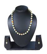 Beautiful pearl nad Meena beads Necklace and Earring Set