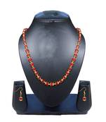Beautiful Red Necklace and Earring Set