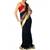 Black net saree with gold border