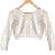 Fabron White georgette cotton thread & sequins chain stitch designer unstitched blouse