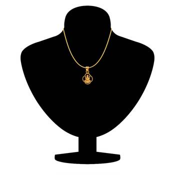 Laxmi Gold Plated Religious God Pendant with Chain for Men & Women 2