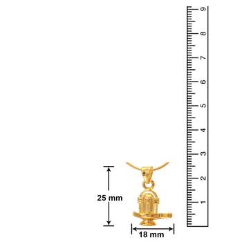 Shivalinga Gold Plated Religious God Pendant with Chain for Men & Women 3