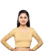 Gold Cotton Stitched Blouse